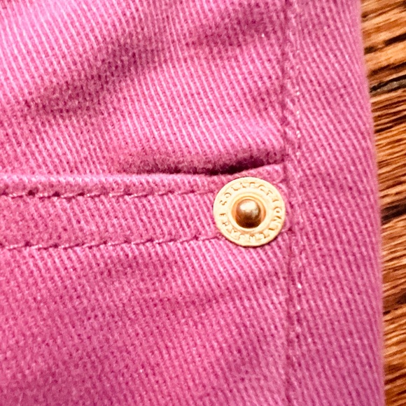 Versace Collection Imported Purple Cotton Embroidered Pocket Detail Jeans - Picture 12 of 12